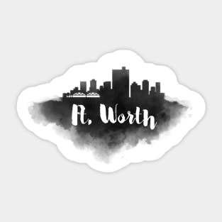 Ft. Worth watercolor Sticker